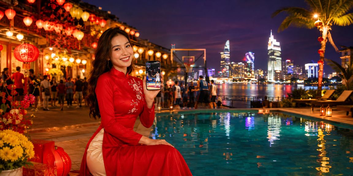 Người hâm mộ thể thao tại Hội An theo dõi kèo bóng rổ trên xs20