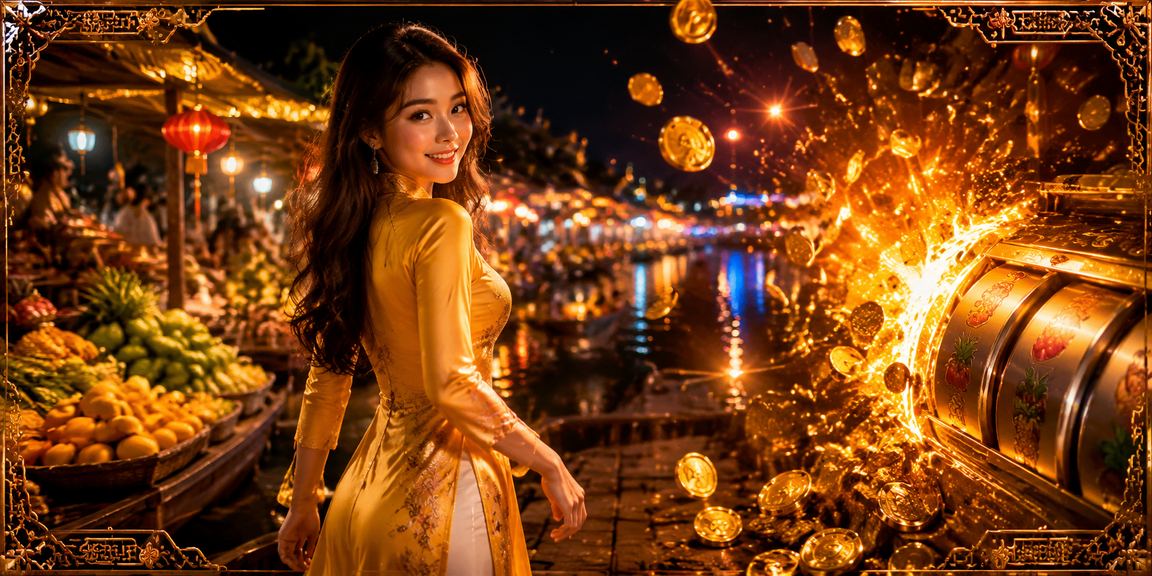 Không khí chợ đêm vùng Mekong – người chơi trải nghiệm slot game trực tuyến xs20 qua điện thoại
